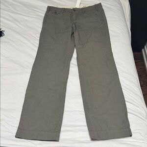 Casual Grey Straight-Leg Chinos